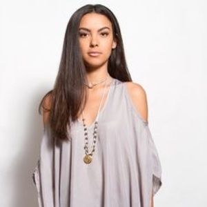 NWT! Show Me Your Mumu Peta-Boo Tunic in Silver